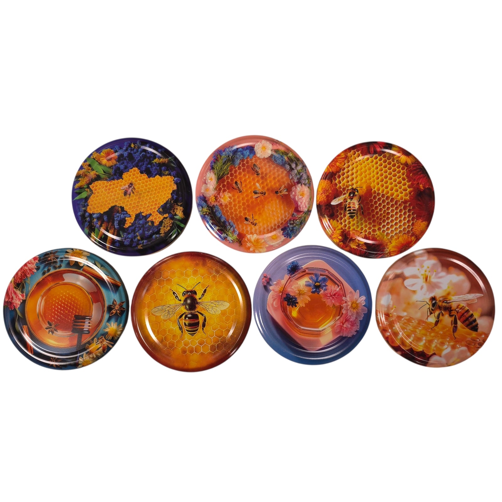 Twist-Off-Deckel Ø82 mm Bienen Honig Motiv Schraubdeckel