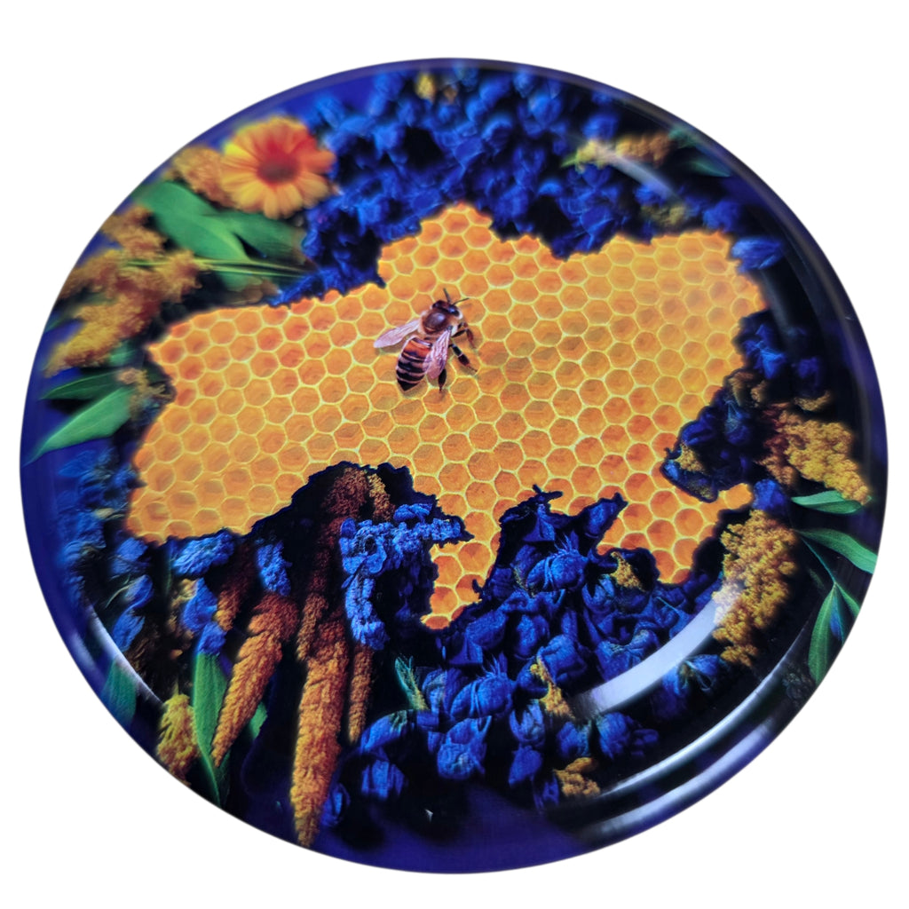 Twist-Off-Deckel Ø82 mm Bienen Honig Motiv Schraubdeckel