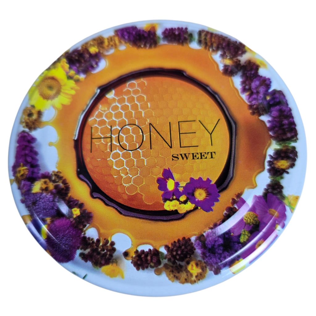 Twist-Off-Deckel Ø82 mm Deckel für Gläser Schraubdeckel Ersatzdeckel Verschlussdeckel Honig Waben Bienen Mix zum Einkochen Einmachen