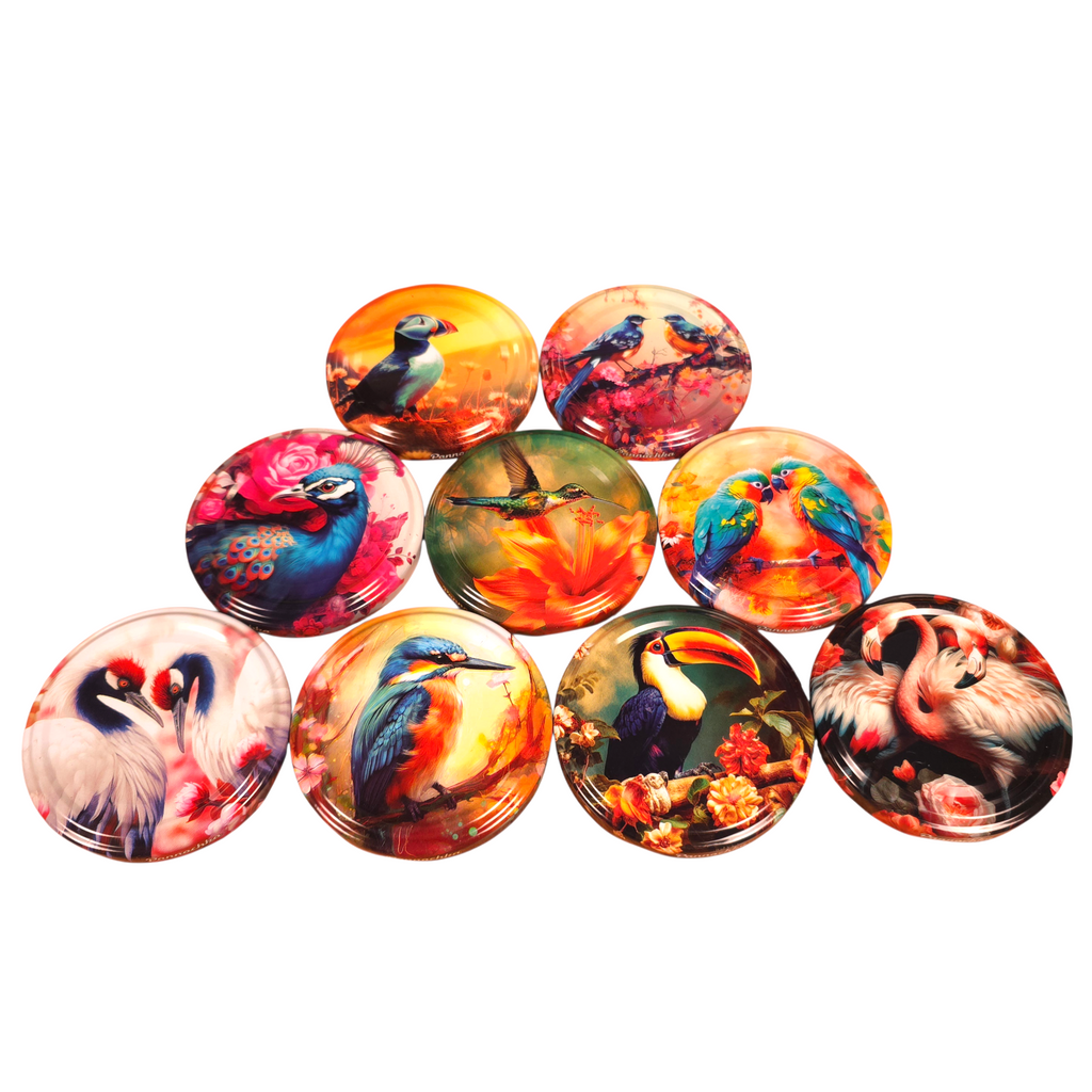 Twist-Off-Deckel Ø66 mm Vögel Motiv Schraubdeckel