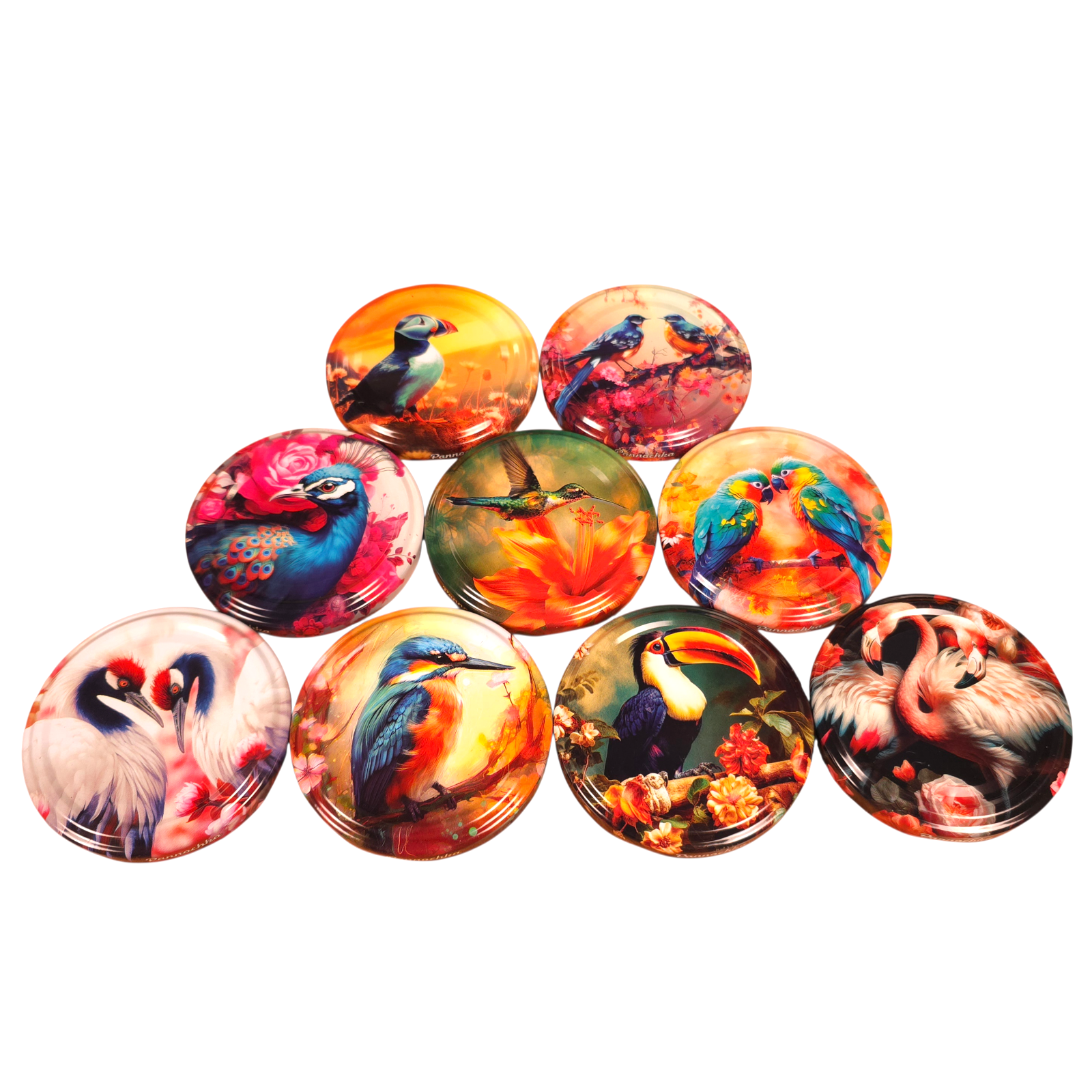 Twist-Off-Deckel Ø66 mm Vögel Motiv Schraubdeckel
