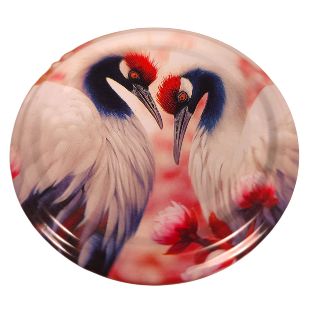 Twist-Off-Deckel Ø66 mm Vögel Motiv Schraubdeckel