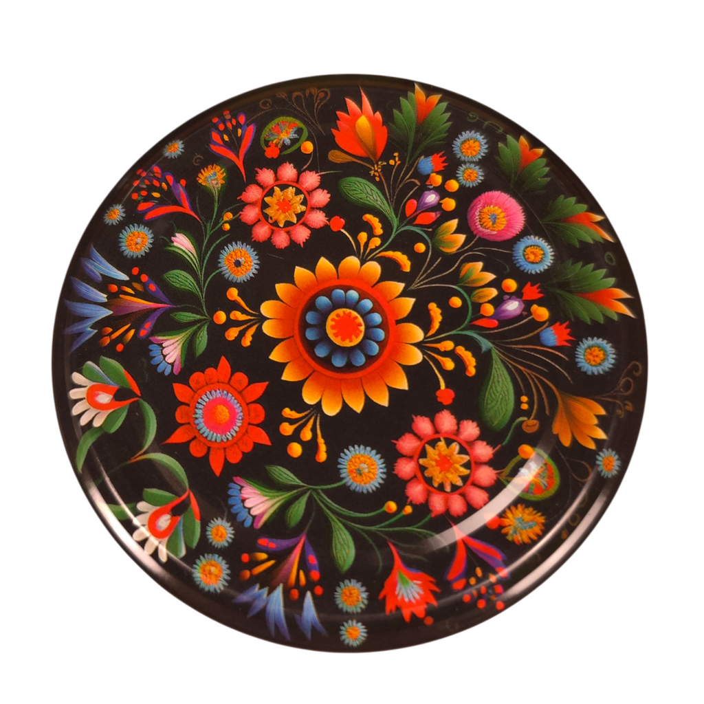 Twist-Off-Deckel Ø82 mm Deckel für Gläser Schraubdeckel Ersatzdeckel Verschlussdeckel Ornament Folk Mix zum Einkochen Einmachen