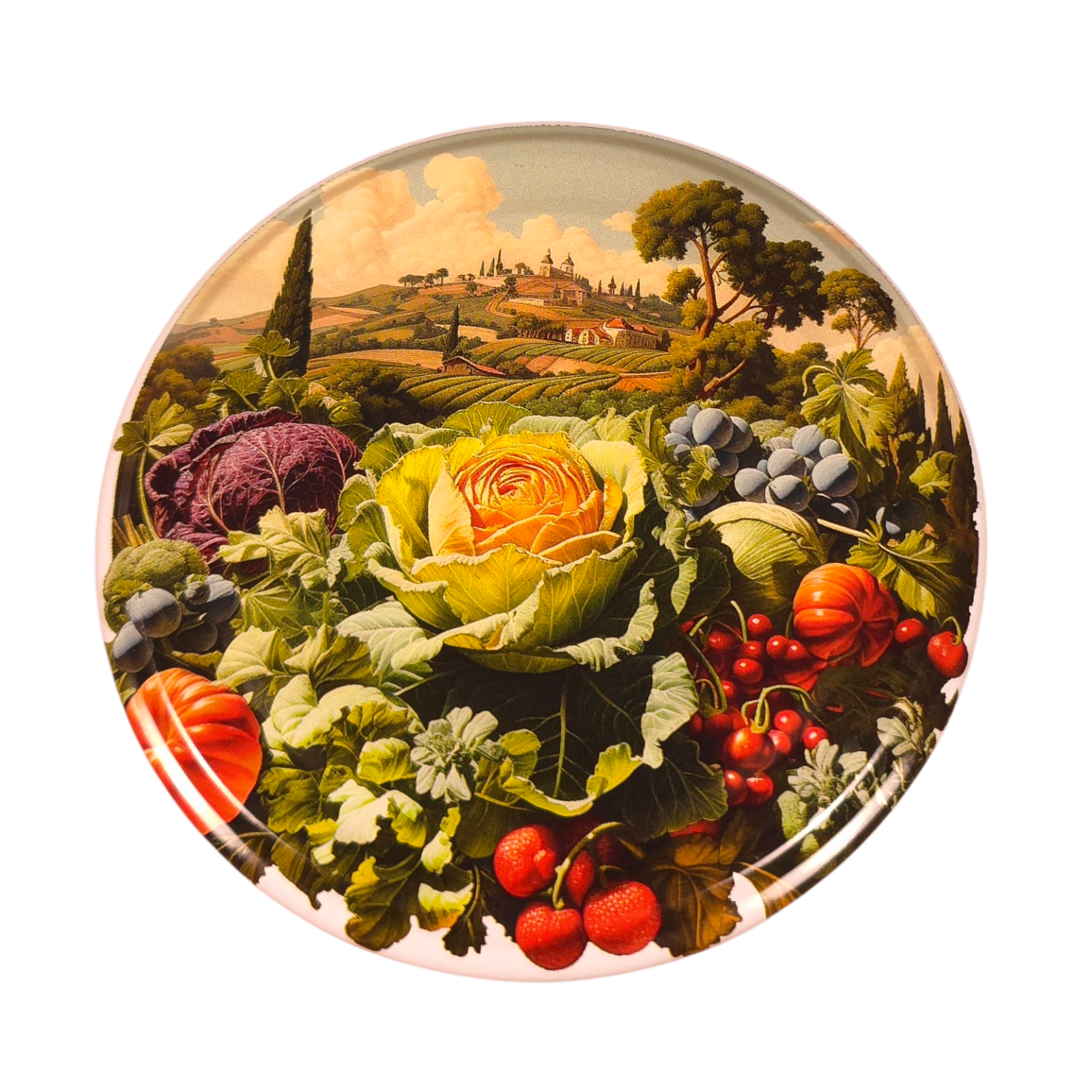 Twist-Off-Deckel Ø82 mm Deckel für Gläser Schraubdeckel Ersatzdeckel Verschlussdeckel Gemüse Garten Landschaft Mix zum Einkochen Einmachen