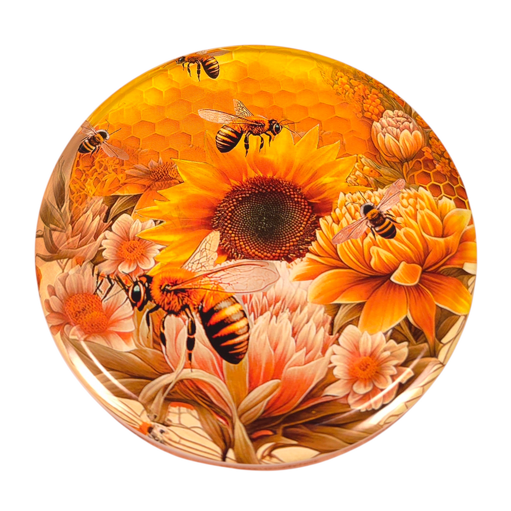 Twist-Off-Deckel Ø82 mm Deckel für Gläser Schraubdeckel Ersatzdeckel Verschlussdeckel Bienen Motiv Mix zum Einkochen Einmachen