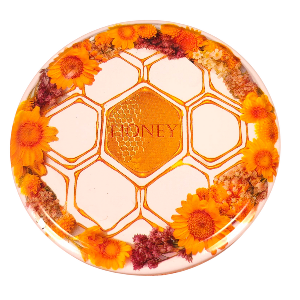 Twist-Off-Deckel Ø82 mm Deckel für Gläser Schraubdeckel Ersatzdeckel Verschlussdeckel Honig Waben Bienen Mix zum Einkochen Einmachen