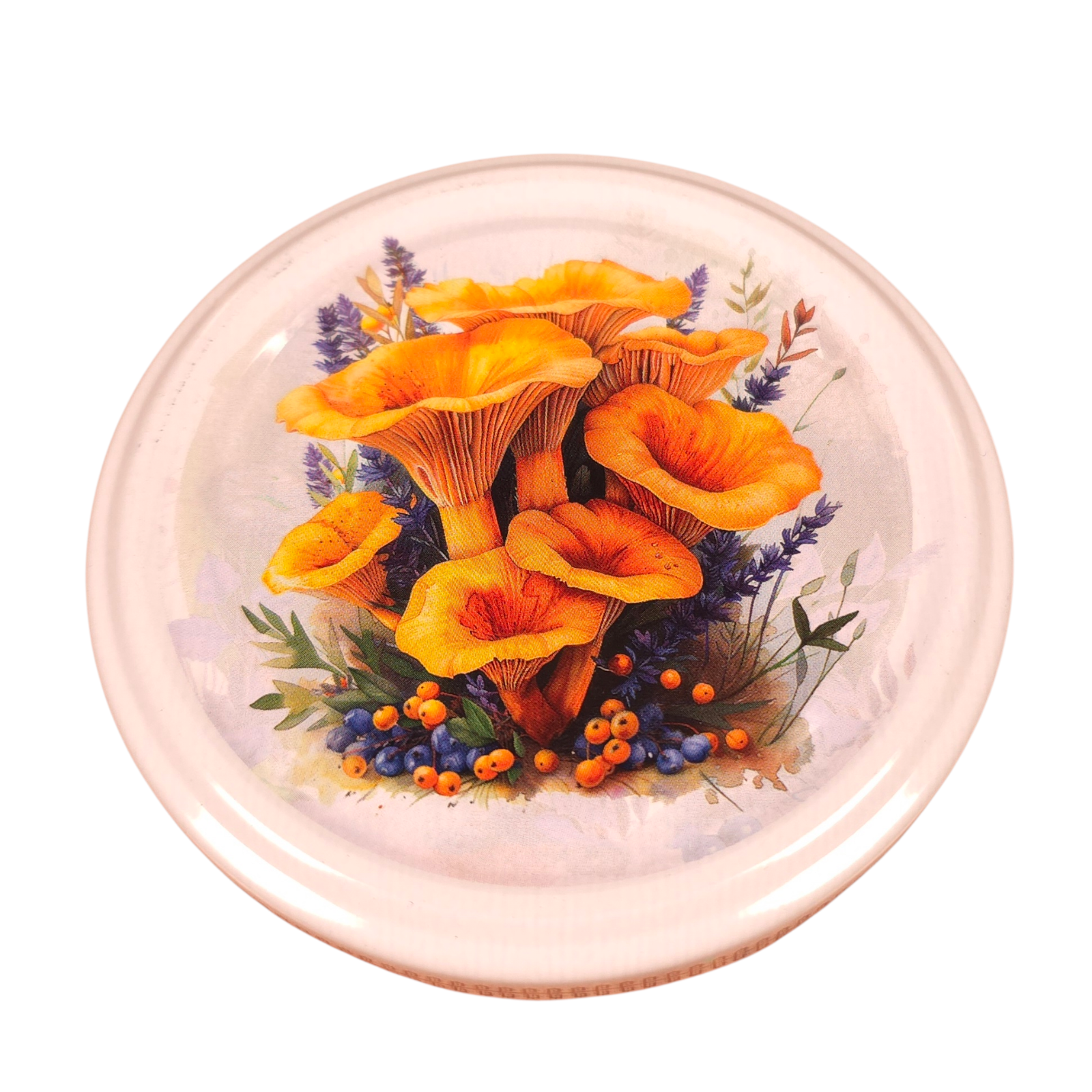 Twist-Off-Deckel Ø82 mm Deckel für Gläser Schraubdeckel Ersatzdeckel Verschlussdeckel Pilze Aquarell Mix zum Einkochen Einmachen