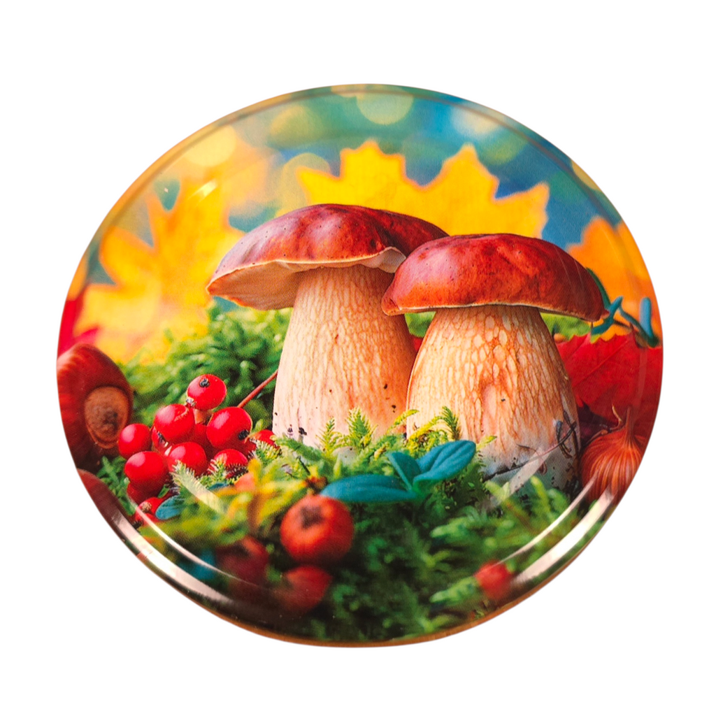 Twist-Off-Deckel Ø82 mm Deckel für Gläser Schraubdeckel Ersatzdeckel Verschlussdeckel Pilze Mix zum Einkochen Einmachen