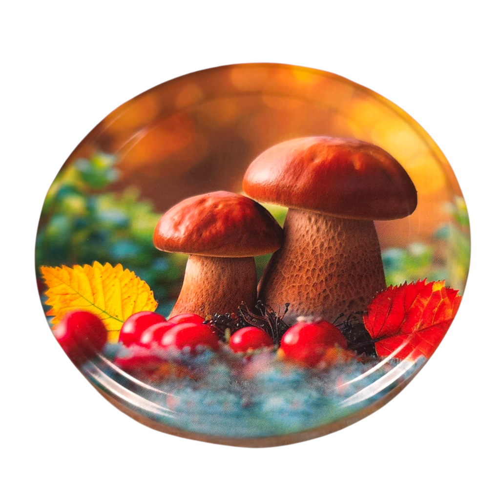 Twist-Off-Deckel Ø82 mm Deckel für Gläser Schraubdeckel Ersatzdeckel Verschlussdeckel Pilze Mix zum Einkochen Einmachen