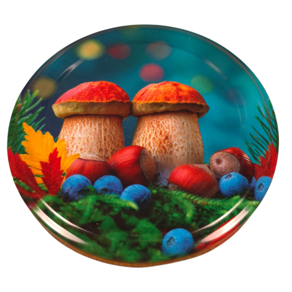Twist-Off-Deckel Ø82 mm Deckel für Gläser Schraubdeckel Ersatzdeckel Verschlussdeckel Pilze Mix zum Einkochen Einmachen