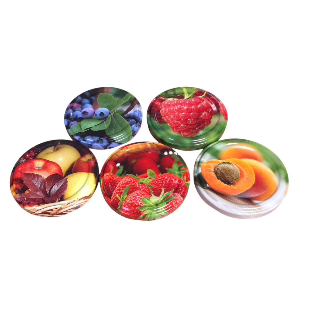 Twist-Off-Deckel Ø66 mm Obst Motiv Mix Neue Kollektion Einmachgläser