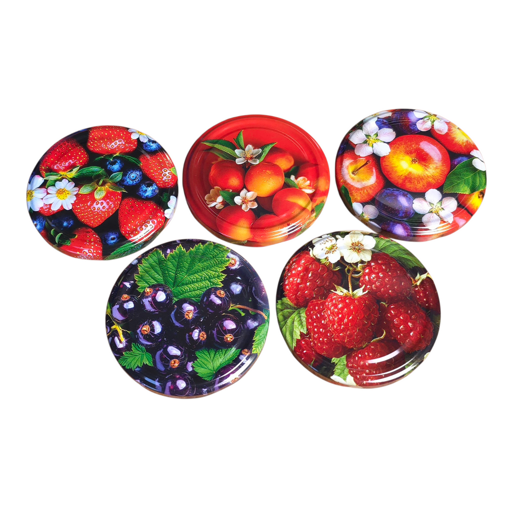 Twist-Off-Deckel Ø82 mm Obst Motiv Einmachgläser neue Kollektion