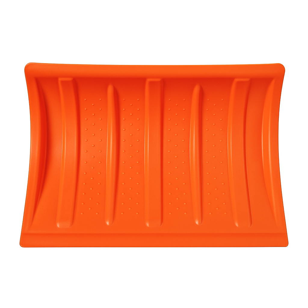 Schneeschaufel 55 cm Schneepflug mit D-Griff Metallstiel – Gehweg & Einfahrt