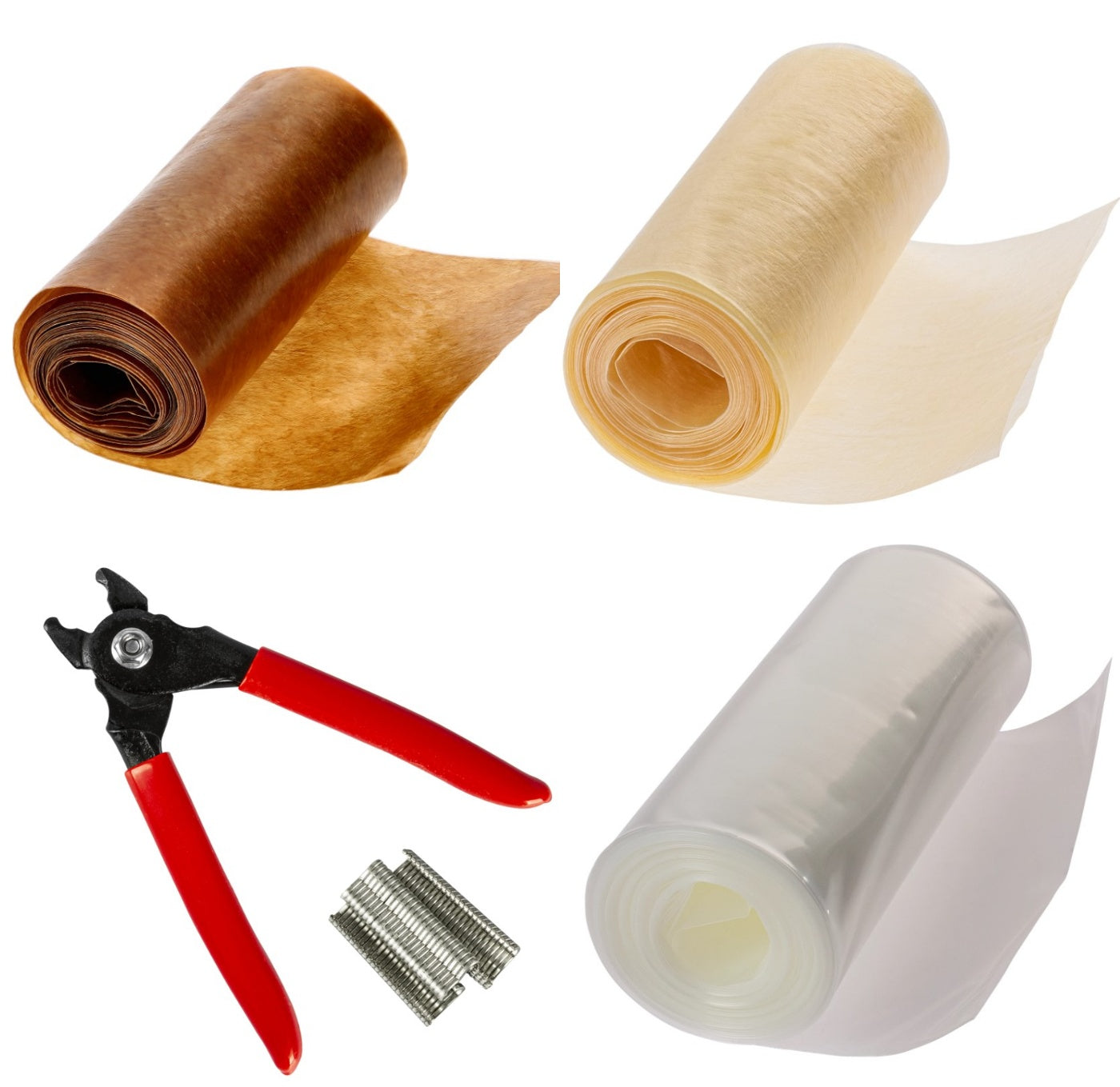 Eiweißdarm Ø45–100 mm Auswahl – Länge 2–10 m – Wursthülle Hausmacher