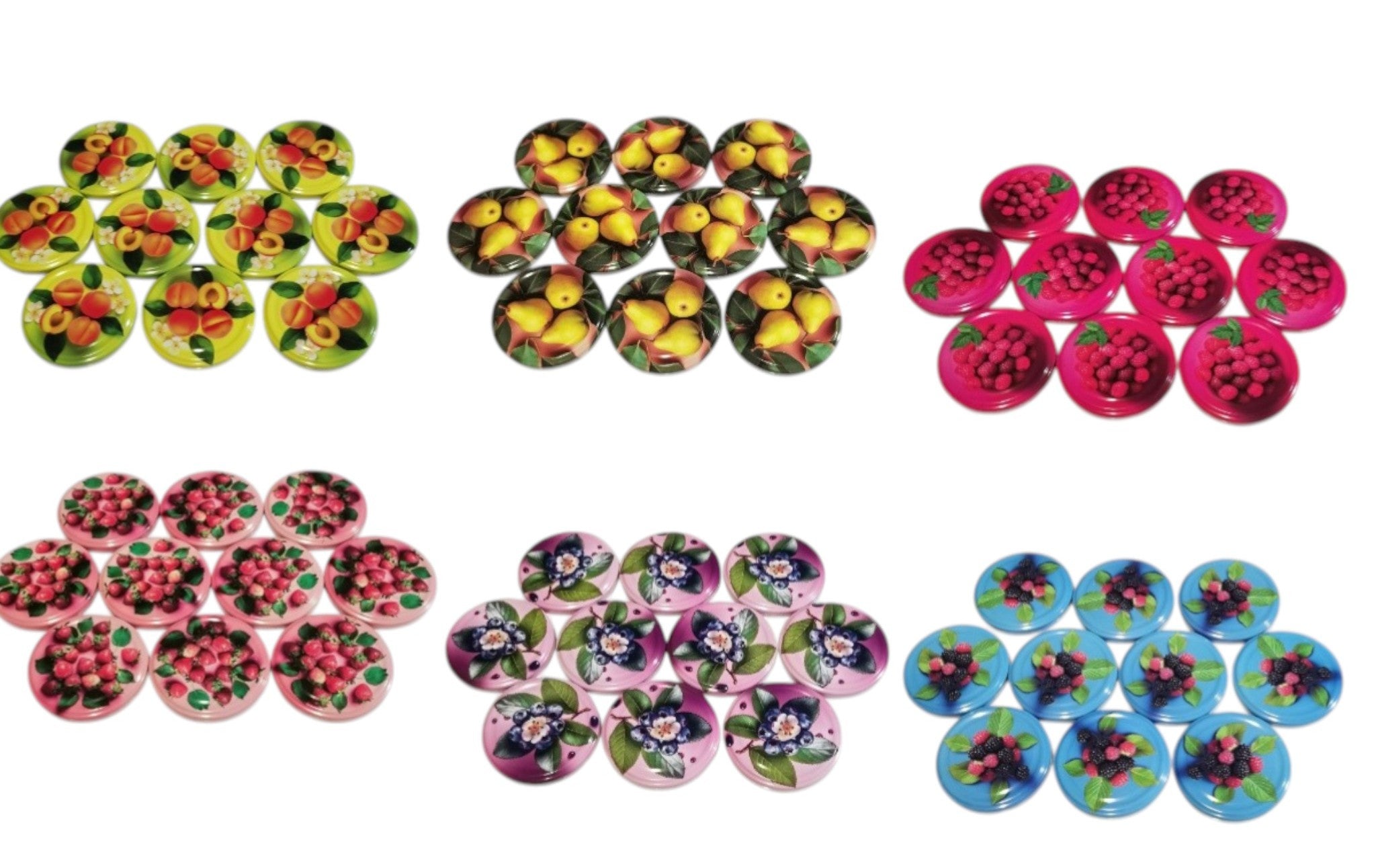 Twist-Off-Deckel Ø82 mm – Limitierte Edition Früchte mit 22 motiv