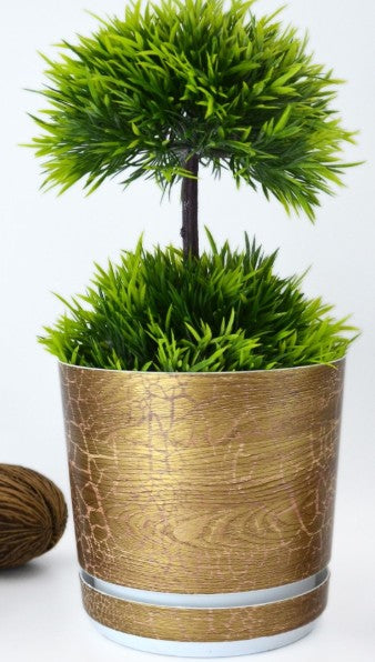 Blumentopf mit Untersetzer – rund, modern, 7 Größen