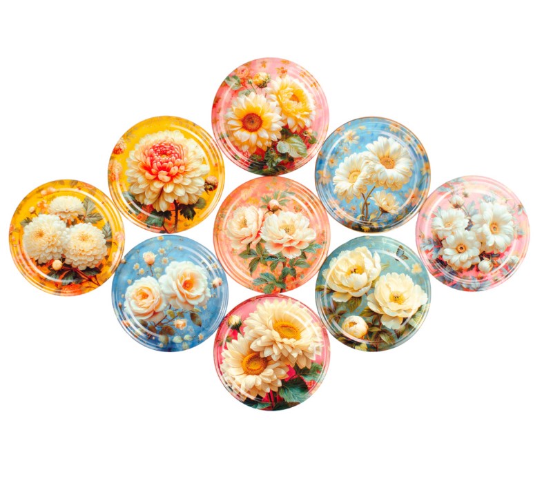 Twist-Off-Deckel Ø82 mm – Limitierte Edition Blumen