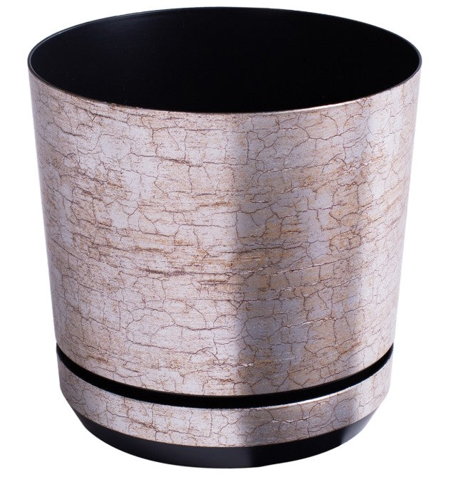 Blumentopf mit Untersetzer – rund, modern, 7 Größen