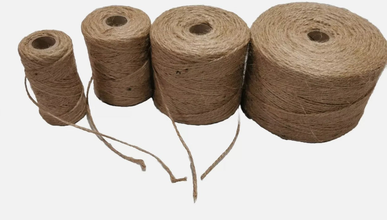 Jute Schnur Ø2–3 mm – Natur Bastelschnur Kordel Garten Hanfgarn 40–500 m