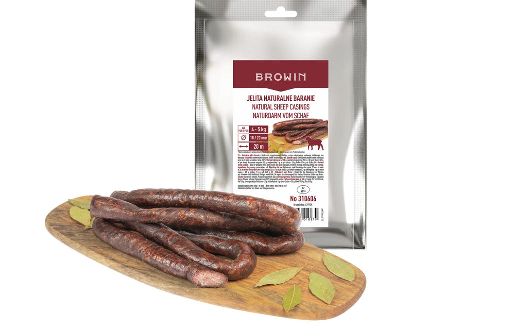 Naturdärme für Wurst – Schaf 18/20 & Schwein 28/30 – 20 m